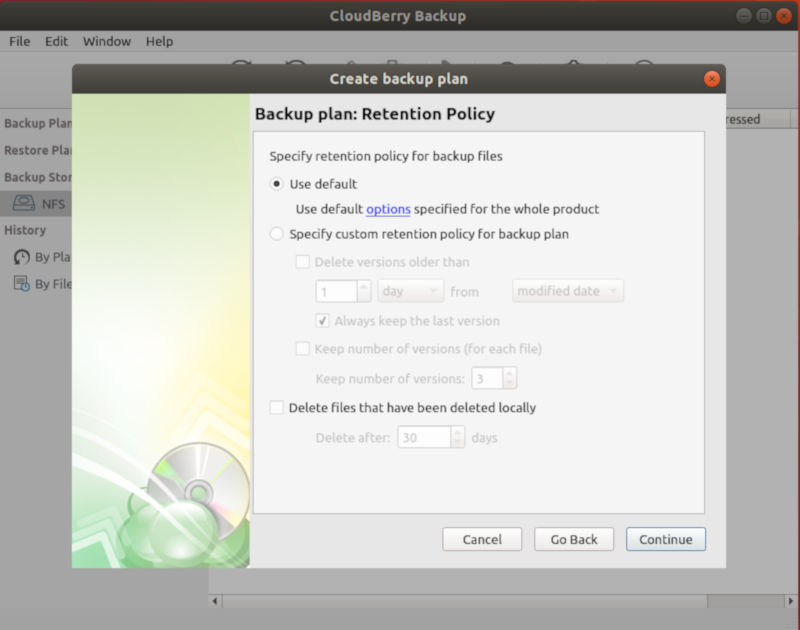 Set Your Backup Retention Policy