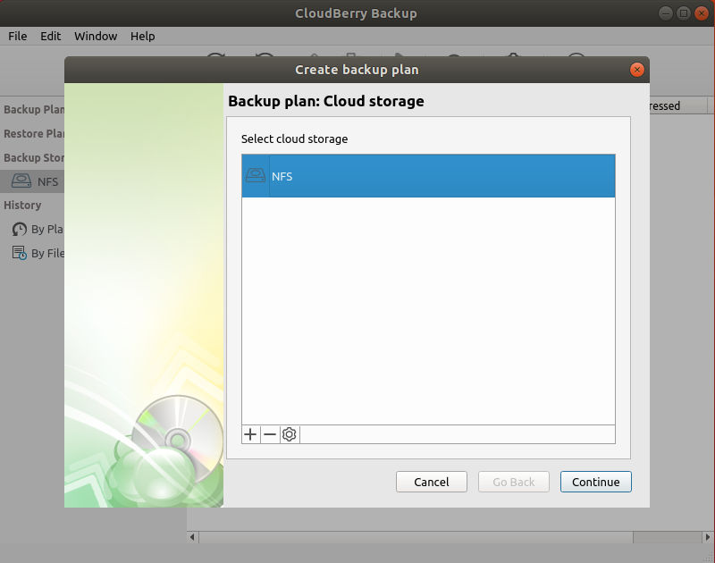Select Your Backup Storage