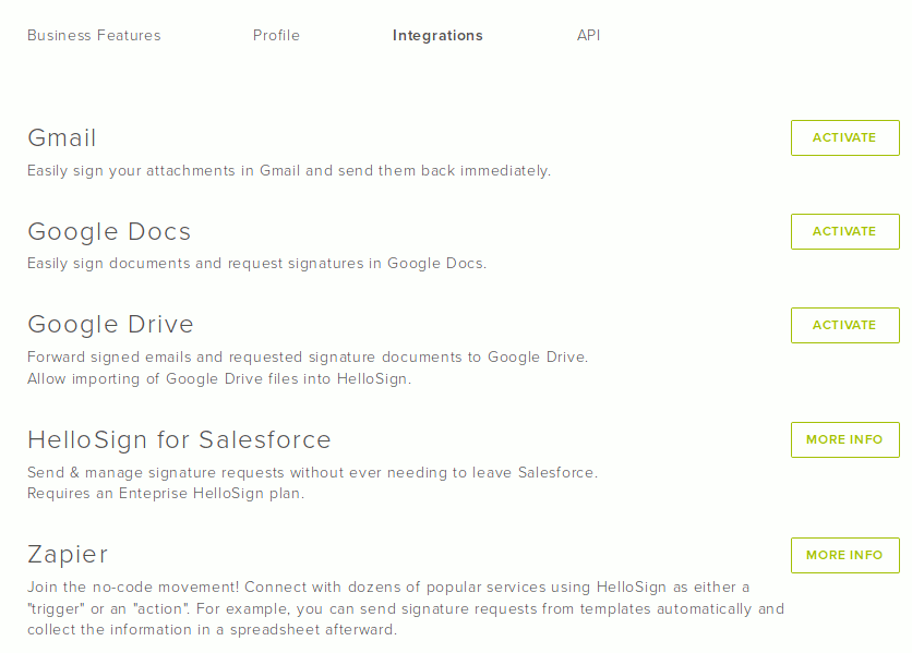 hellosign-integrations