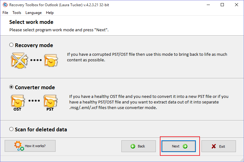 recovery toolbox for outlook