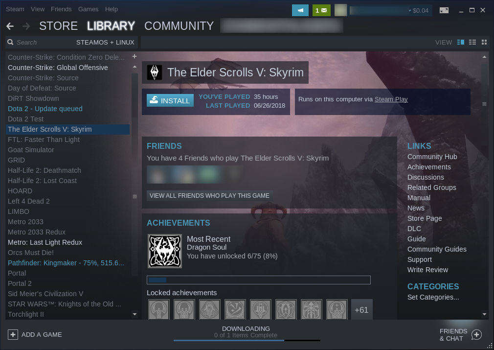 Steam Library Play Enabled Steam Library Play Enabled