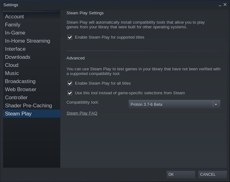 Steam Beta Settings Steam Beta Settings