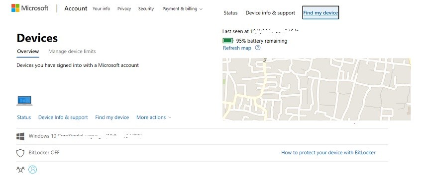 find-device-windows10