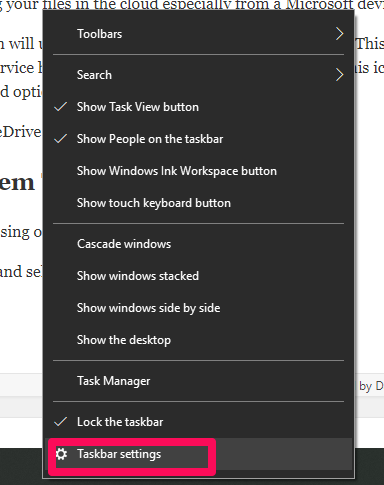 onedrive-taskbar-settings onedrive-taskbar-settings