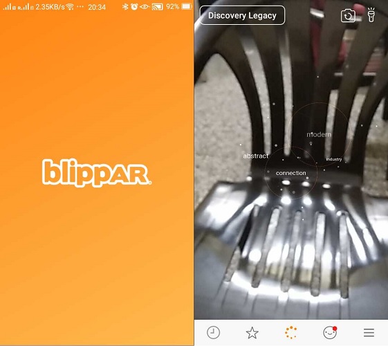 Visual search online with augmented reality using app, Blippar Visual search online with augmented reality using app, Blippar