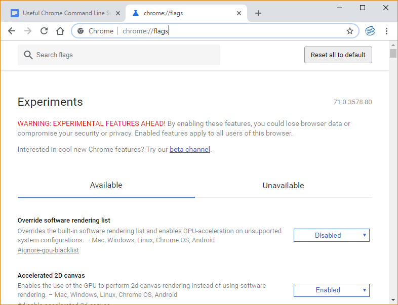 chrome-switches-experimental-flags chrome-switches-experimental-flags