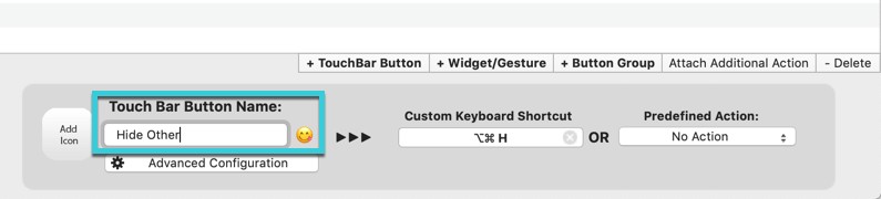 customize-touch-bar-bettertouchtool-button-name