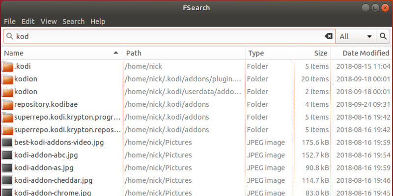Search Linux Quickly With FSearch