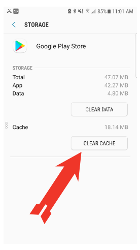 google play 506 clear cache