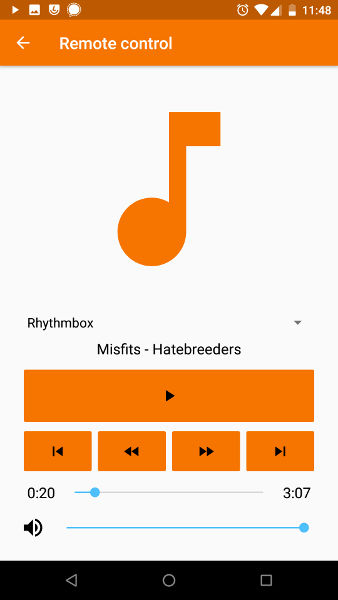 KDE Connect Multimedia Controls KDE Connect Multimedia Controls