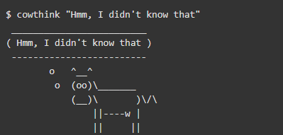 linux-cowthink-bash-command