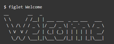 linux-figlet-bash-command