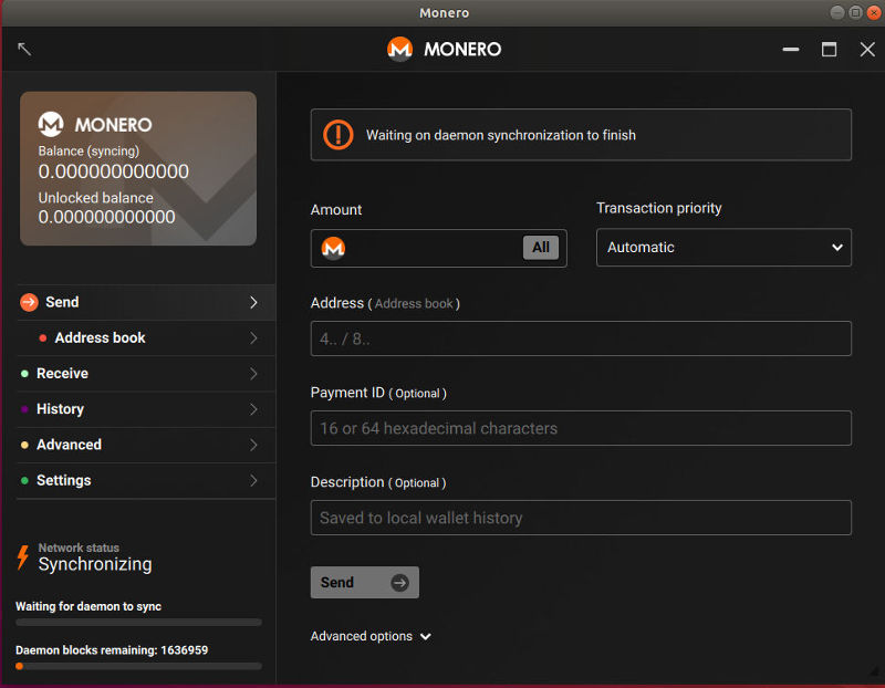 Monero Wallet Syncing Blockchain Monero Wallet Syncing Blockchain