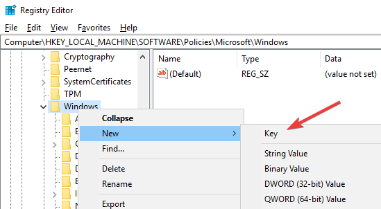 win10-disable-cortana-on-lockscreen-create-new-key win10-disable-cortana-on-lockscreen-create-new-key