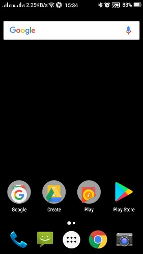 Android Lollipop Dark Theme App Window