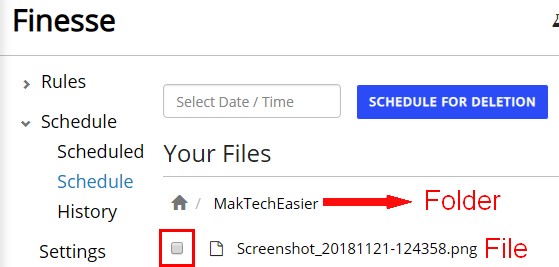 finesse-delete-specific