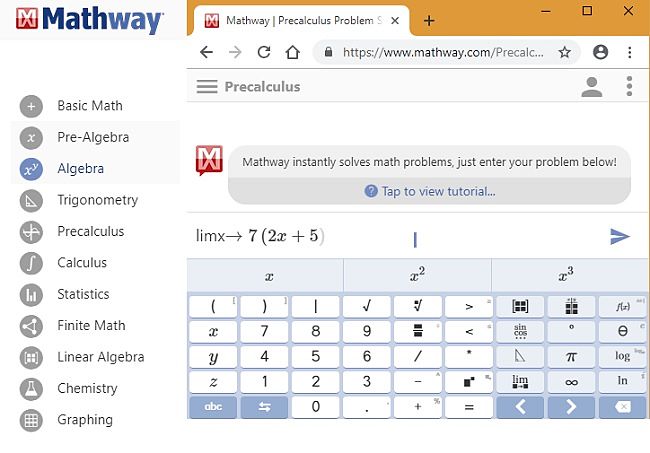Mathway Precalculus Problem solved Mathway Precalculus Problem solved