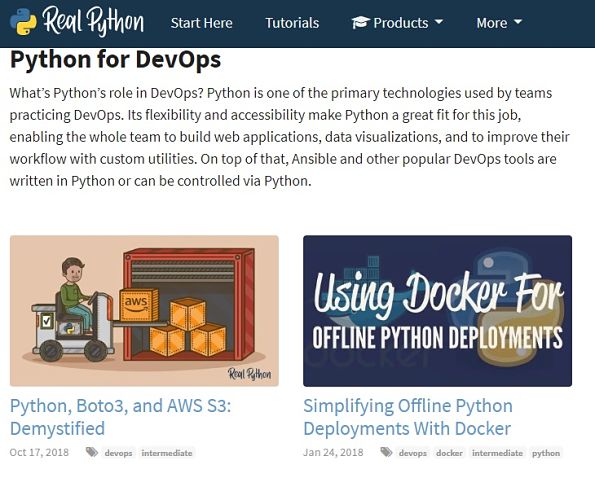 Python Devops blogs at Real Python Python Devops blogs at Real Python