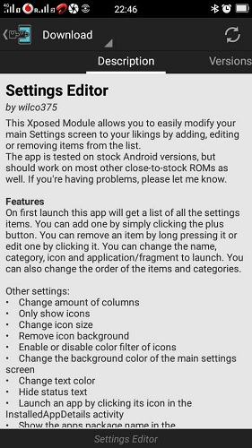 Settings Editor Downloadable from XPose Installer