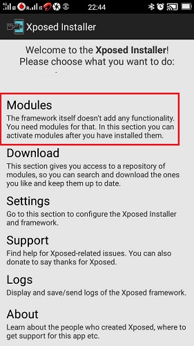 Xposed Installer in Android
