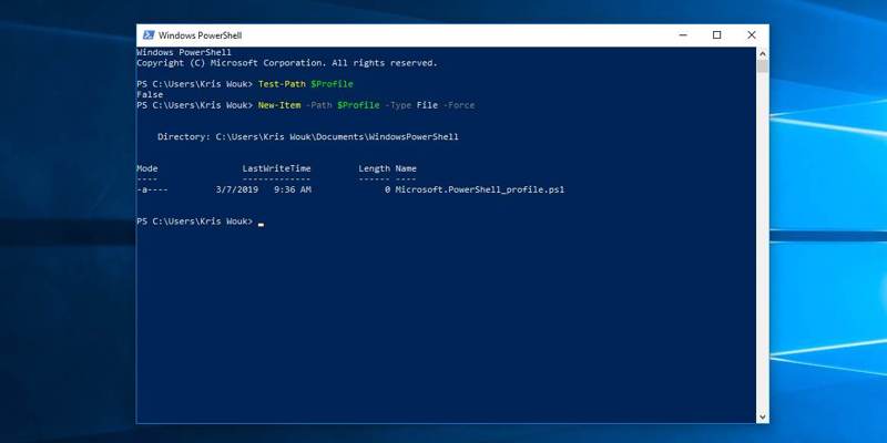 automatic-commands-powershell-powershell-profile