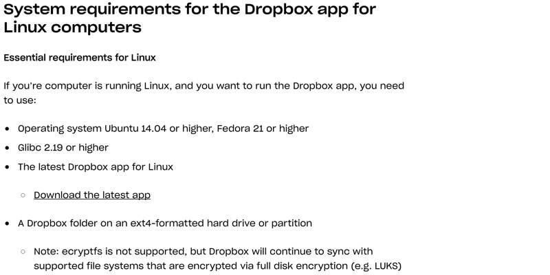 dropbox-non-ext4-filesystem-system-requirements