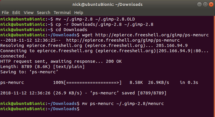 Install Photoshop Keybinds on GIMP
