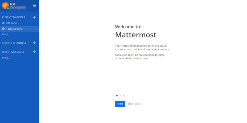 Mattermost Team Page
