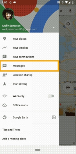 news-google-maps-messages-menu