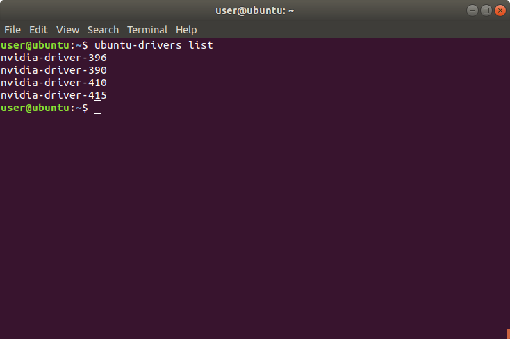 ubuntu-nvidia-list-of-drivers
