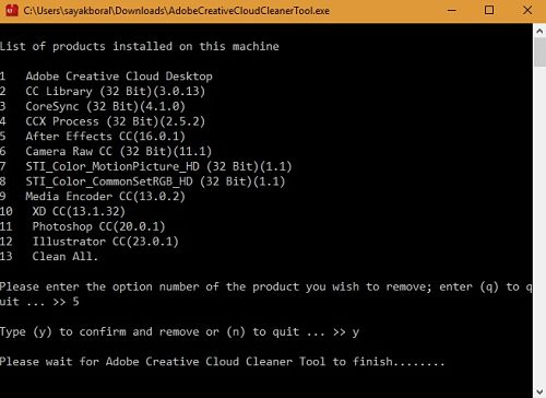 Adobe Creative Cloud Cleaner Delete Specific Products After Effects