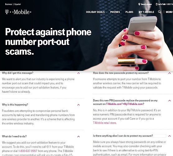 T-Mobile Phone Number Portout Advisory