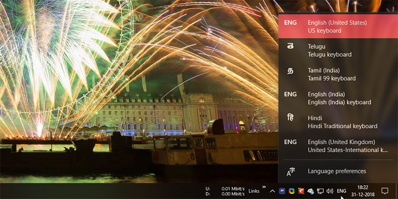 How to Show or Hide Input Indicator and Language Bar in Windows 10