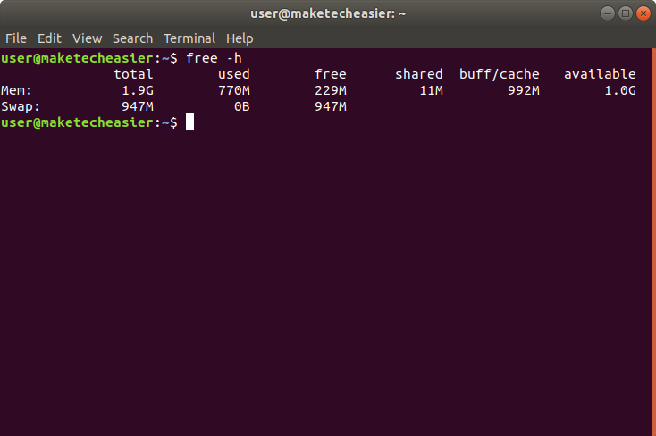 ubuntu-memory-free
