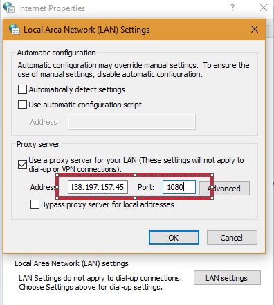 Fresh proxy server in LAN