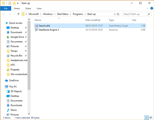 change-keyboard-shortcuts-windows-10-startup-folder