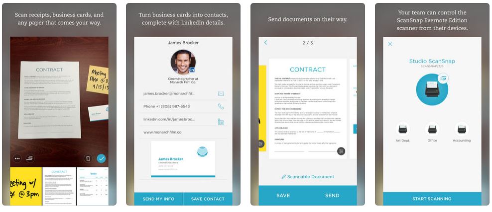 Evernote Scannable for iOS.