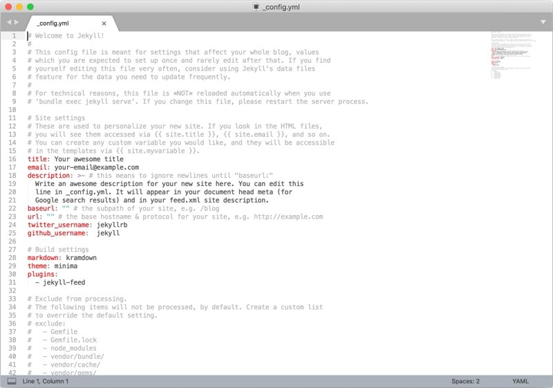 github-pages-jekyll-config github-pages-jekyll-config