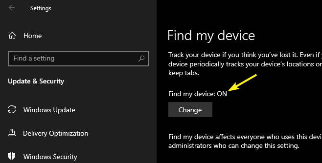 lock-windows-10-pc-remotely-find-my-device-turned-on