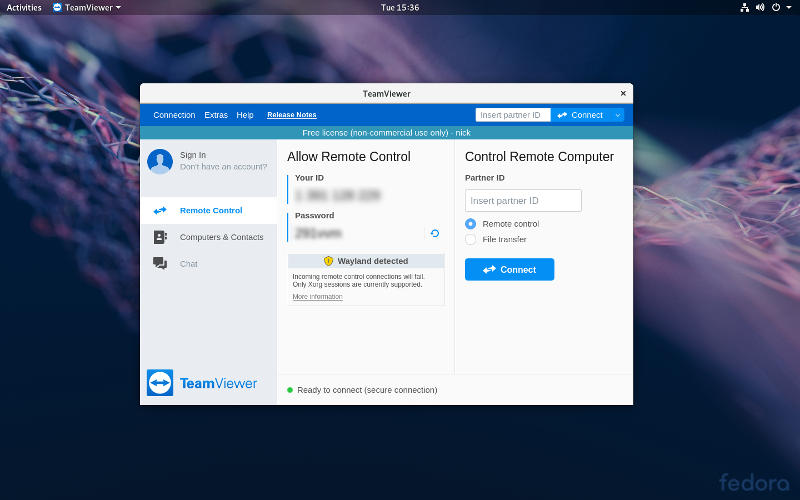 Teamviewer Wayland Incompatible