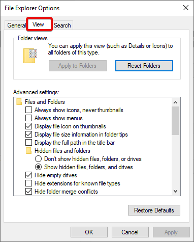 Folder Process View Folder Process View