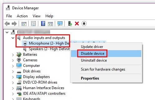 Mic Disable Mic Disable