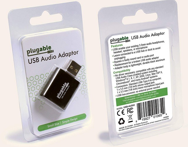 Plugable Usb Audio Adapgter Package Ecommerce Website