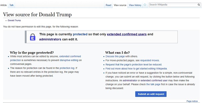 Protected Page on Wikipedia Protected Page on Wikipedia