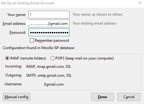 Thunderbird Gmail Imap Settings
