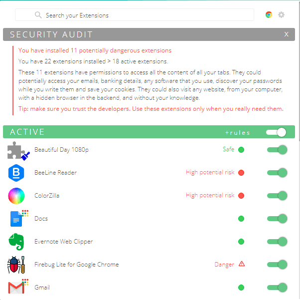 Extension Police Opened
