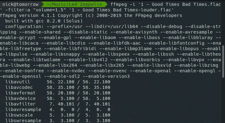 Increase Volume With FFMPEG