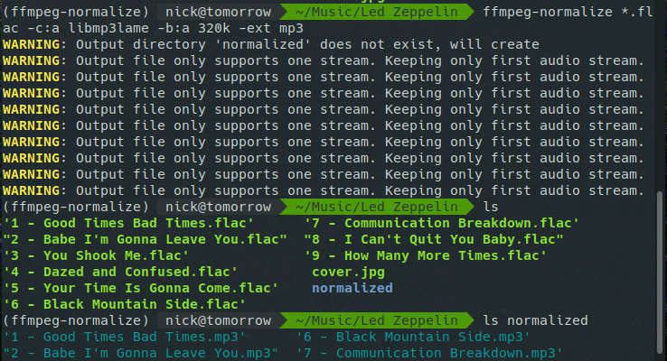 FFmpeg-normalize Entire Folder