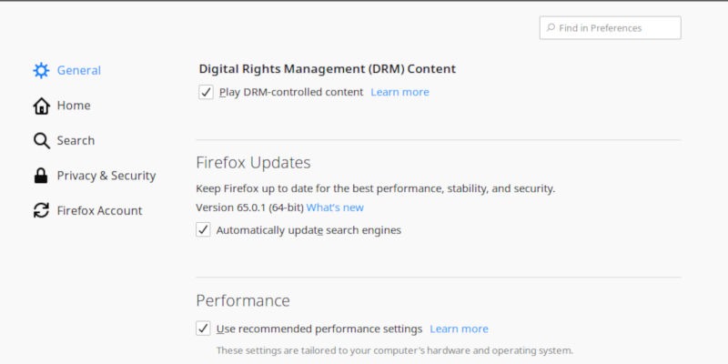 Enable DRM on Firefox