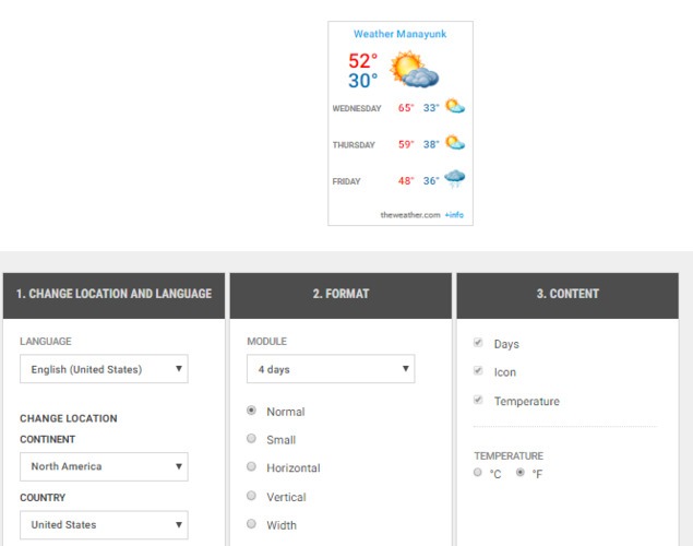 Weather Widgets Meteored
